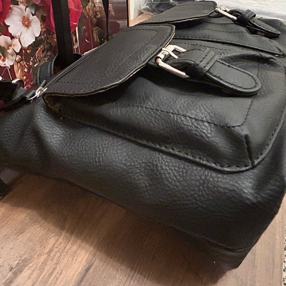 Rosetti Black Shoulder Bag with Silver Charm - Picture 7 of 7